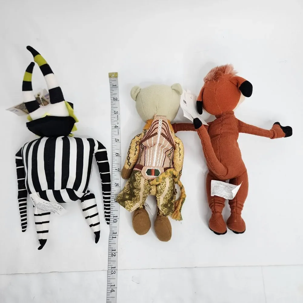 Disney Lion King Trickster Timon Nala Plush Bean Bag Doll Broadway‎ - Lot of 3
